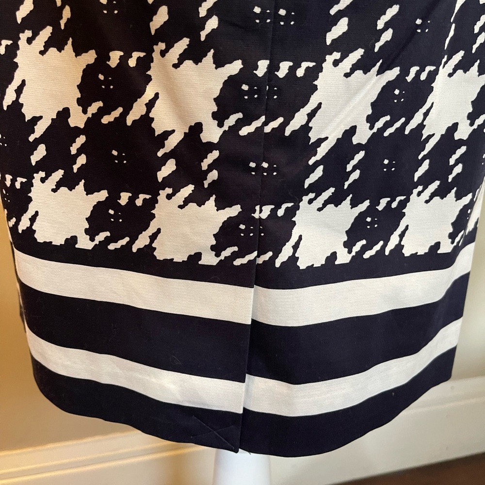 NWT Limited Navy & White Houndstooth Pencil Skirt size 16 - Picture 4 of 12